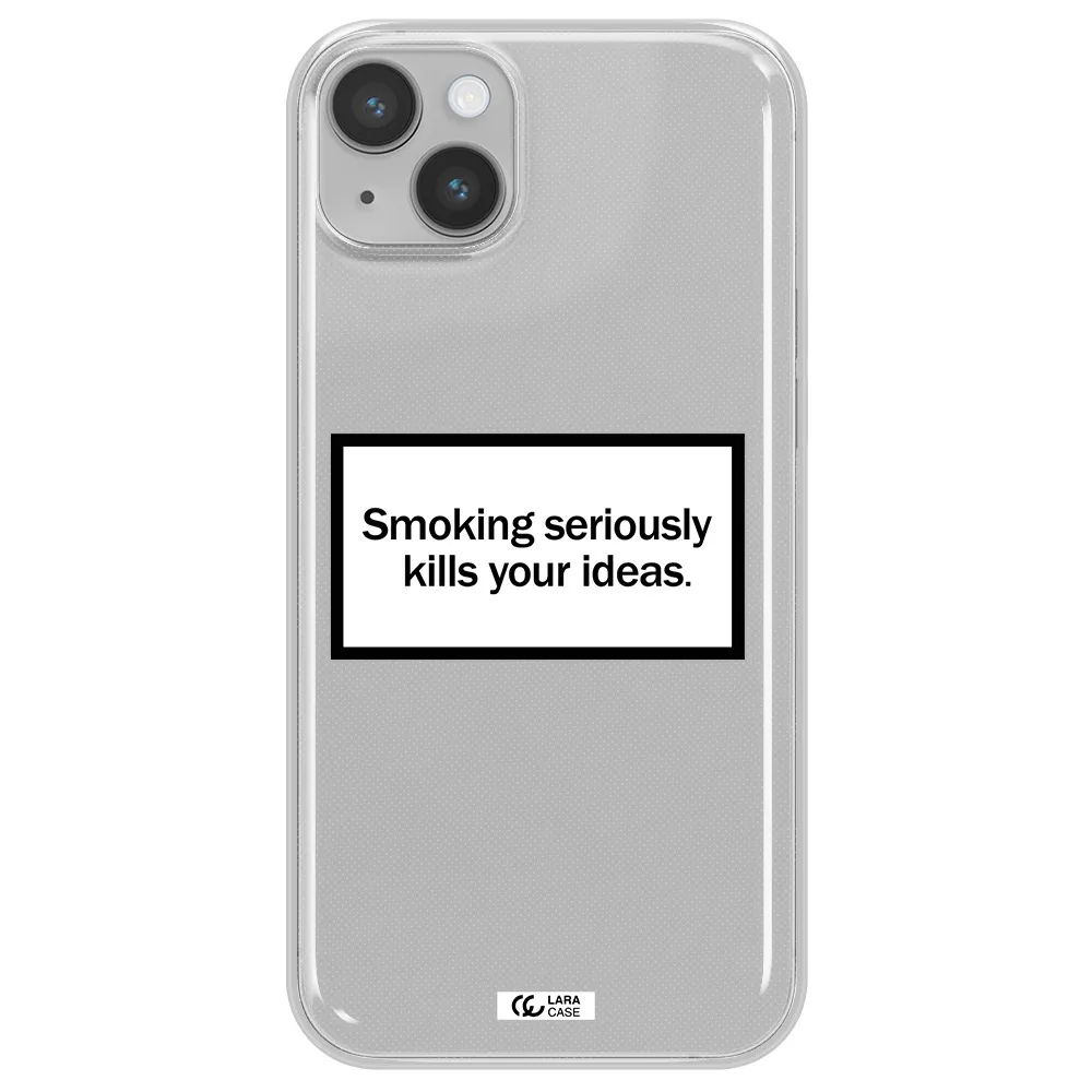 Cigarette Damage Apple iPhone 14 Clear TPU Case