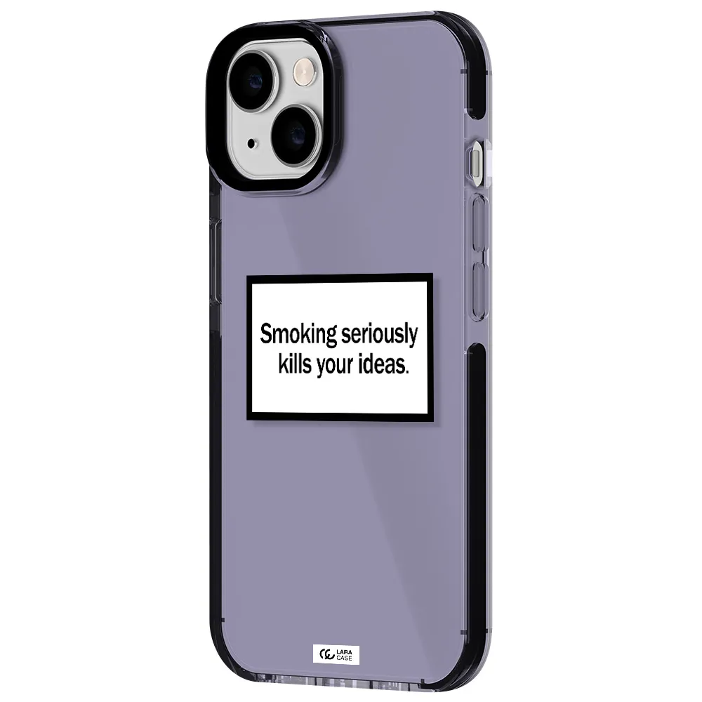 Cigarette Damage Apple iPhone 14 impact Lilac Case