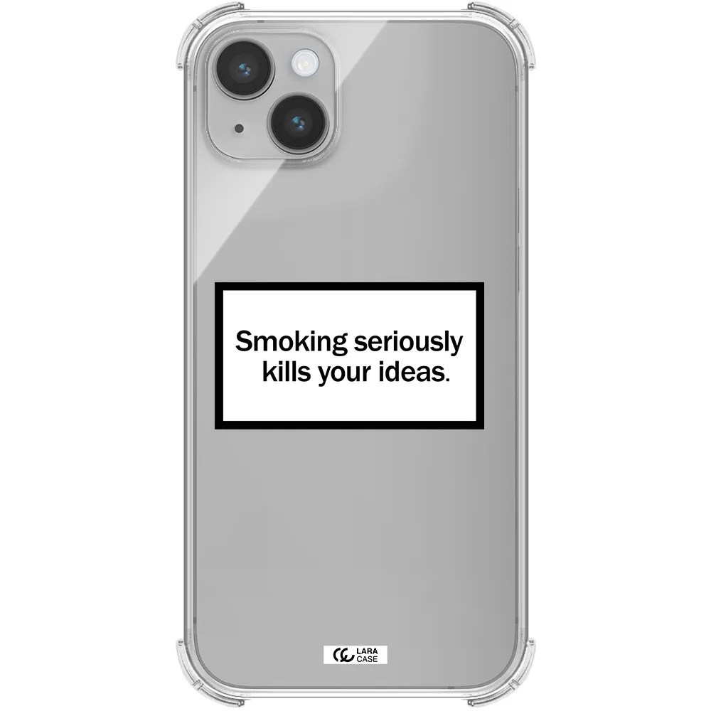 Cigarette Damage Apple iPhone 14 plus Clear PC Case