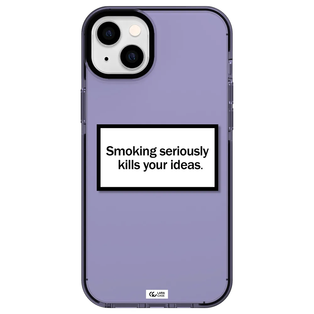 Cigarette Damage Apple iPhone 14 plus impact Lilac Case