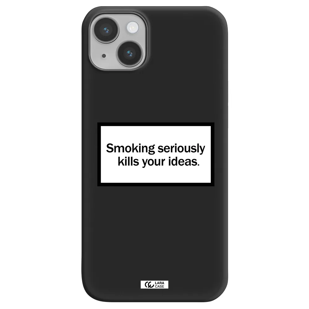 Cigarette Damage Apple iPhone 14 plus Silicone black Case