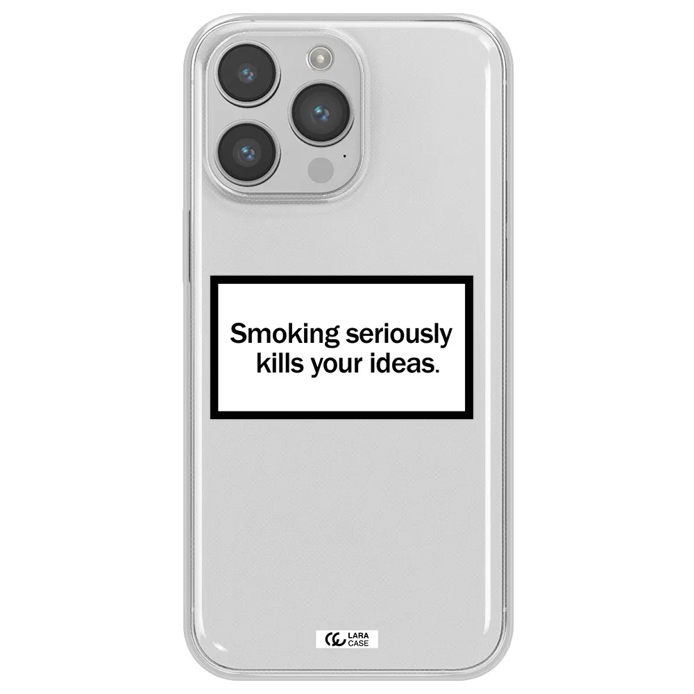 Cigarette Damage Apple iPhone 14 pro Clear TPU Case