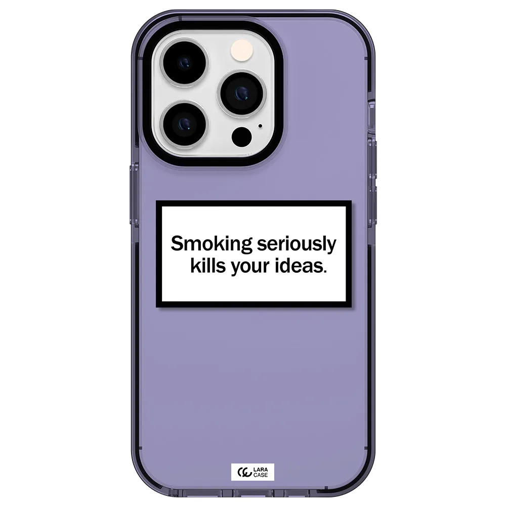 Cigarette Damage Apple iPhone 14 pro impact Lilac Case