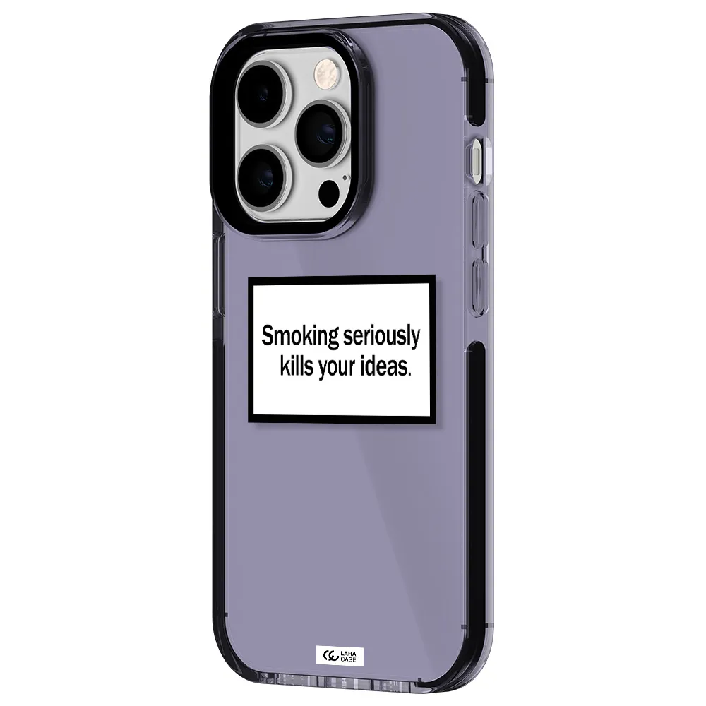 Cigarette Damage Apple iPhone 14 pro impact Lilac Case