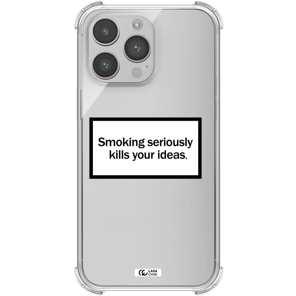 Cigarette Damage Apple iPhone 14 pro max Clear PC Case