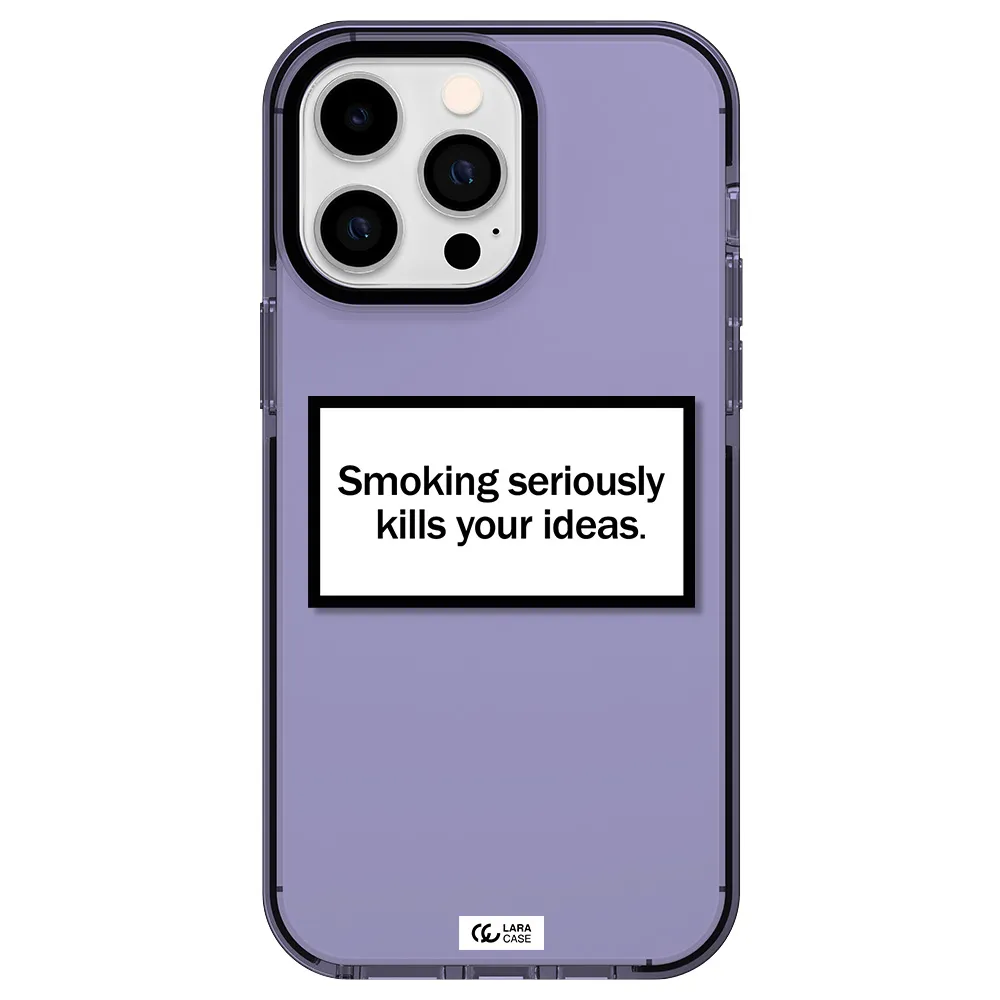 Cigarette Damage Apple iPhone 14 pro max impact Lilac Case