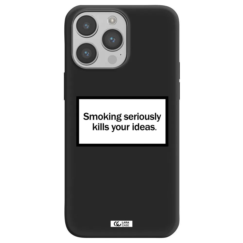 Cigarette Damage Apple iPhone 14 pro max Silicone black Case