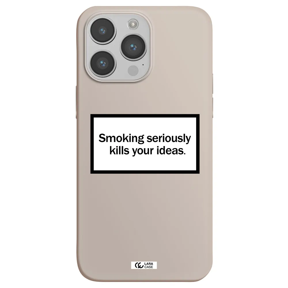 Cigarette Damage Apple iPhone 14 pro max Silicone Stone Case