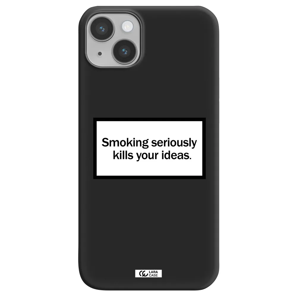 Cigarette Damage Apple iPhone 14 Silicone black Case