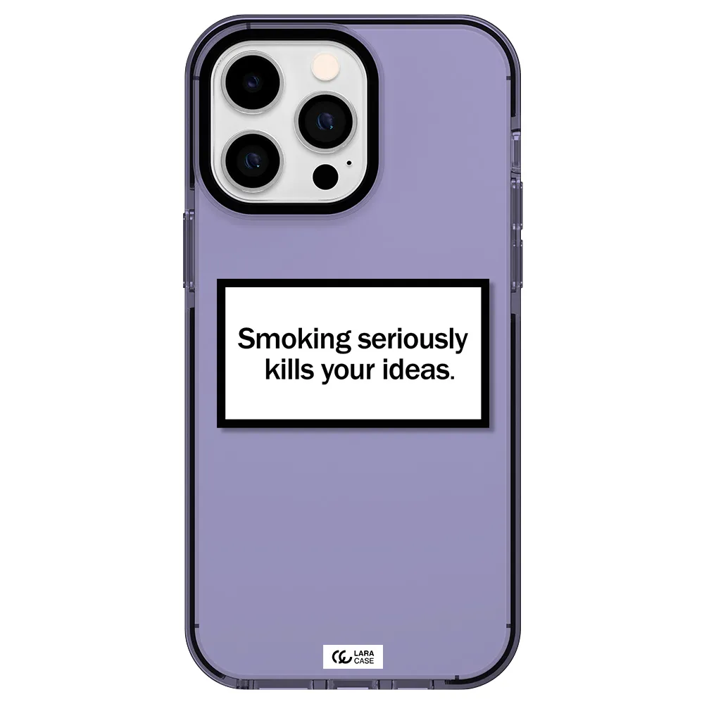 Cigarette Damage Apple iPhone 15 Pro impact Lilac Case
