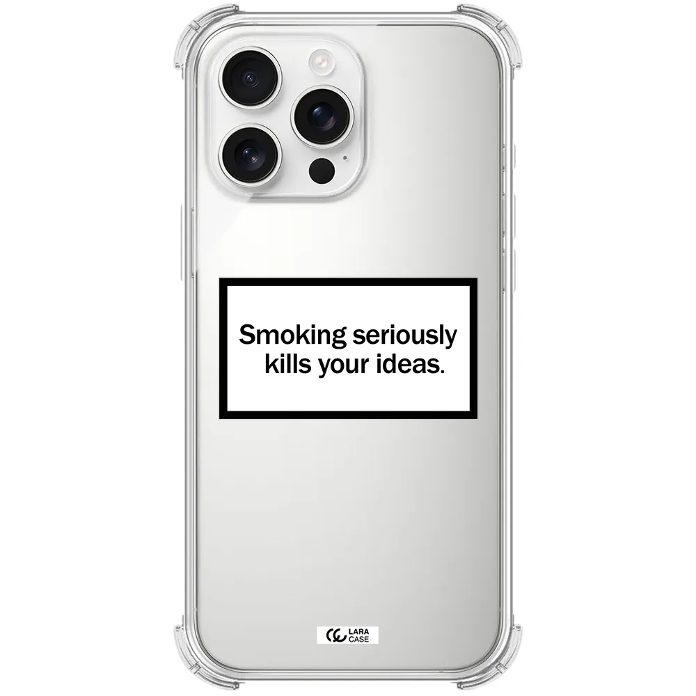 Cigarette Damage Apple Iphone 16 Pro Max Clear Pc Case