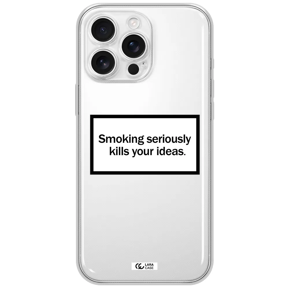Cigarette Damage Apple Iphone 16 Pro Max Clear Tpu Case