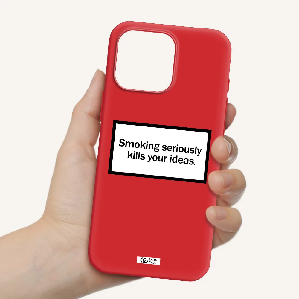 Cigarette Damage Apple Iphone 16 Pro Max Silicone Stone Case