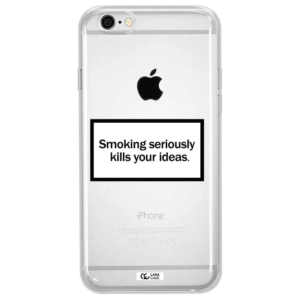 Cigarette Damage Apple iPhone 6 plus Clear TPU Case