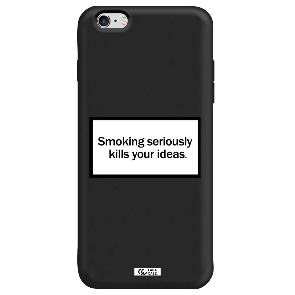Cigarette Damage Apple iPhone 6 plus Silicone black Case