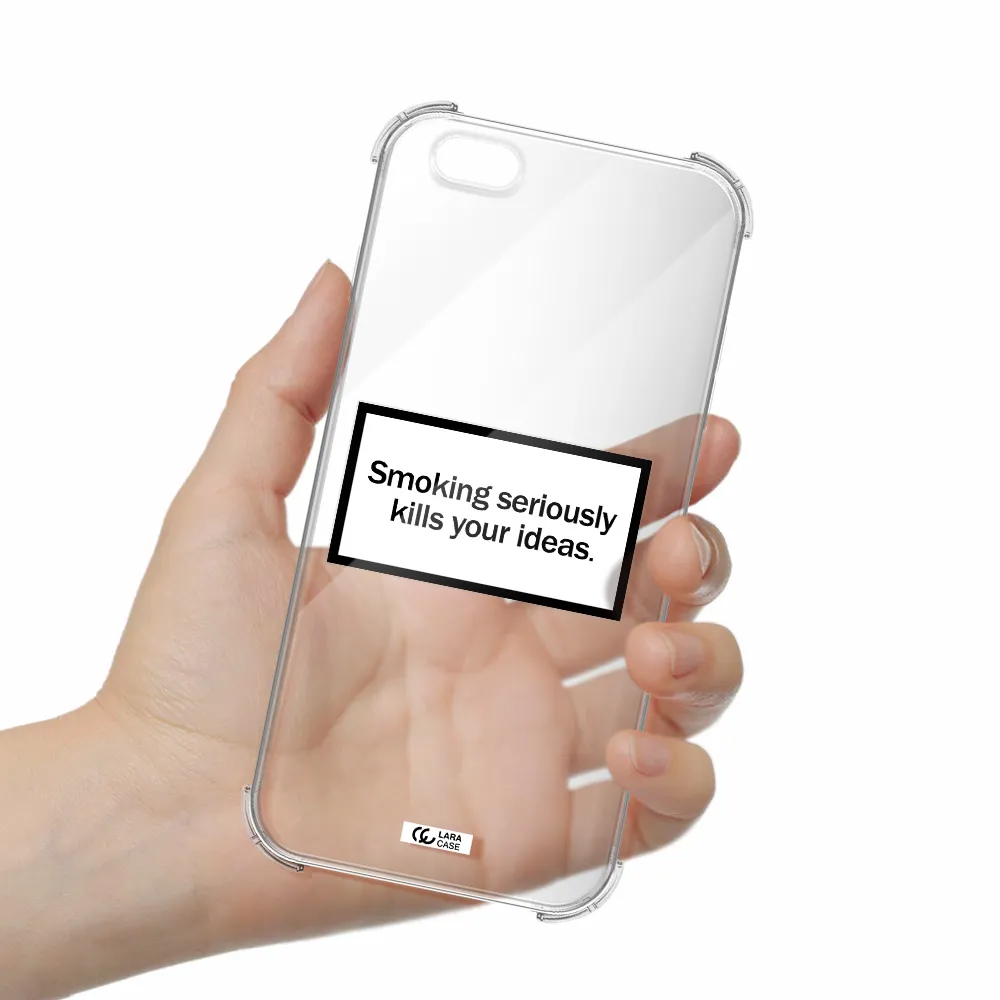 Cigarette Damage Apple iPhone 6 s plus Clear PC Case