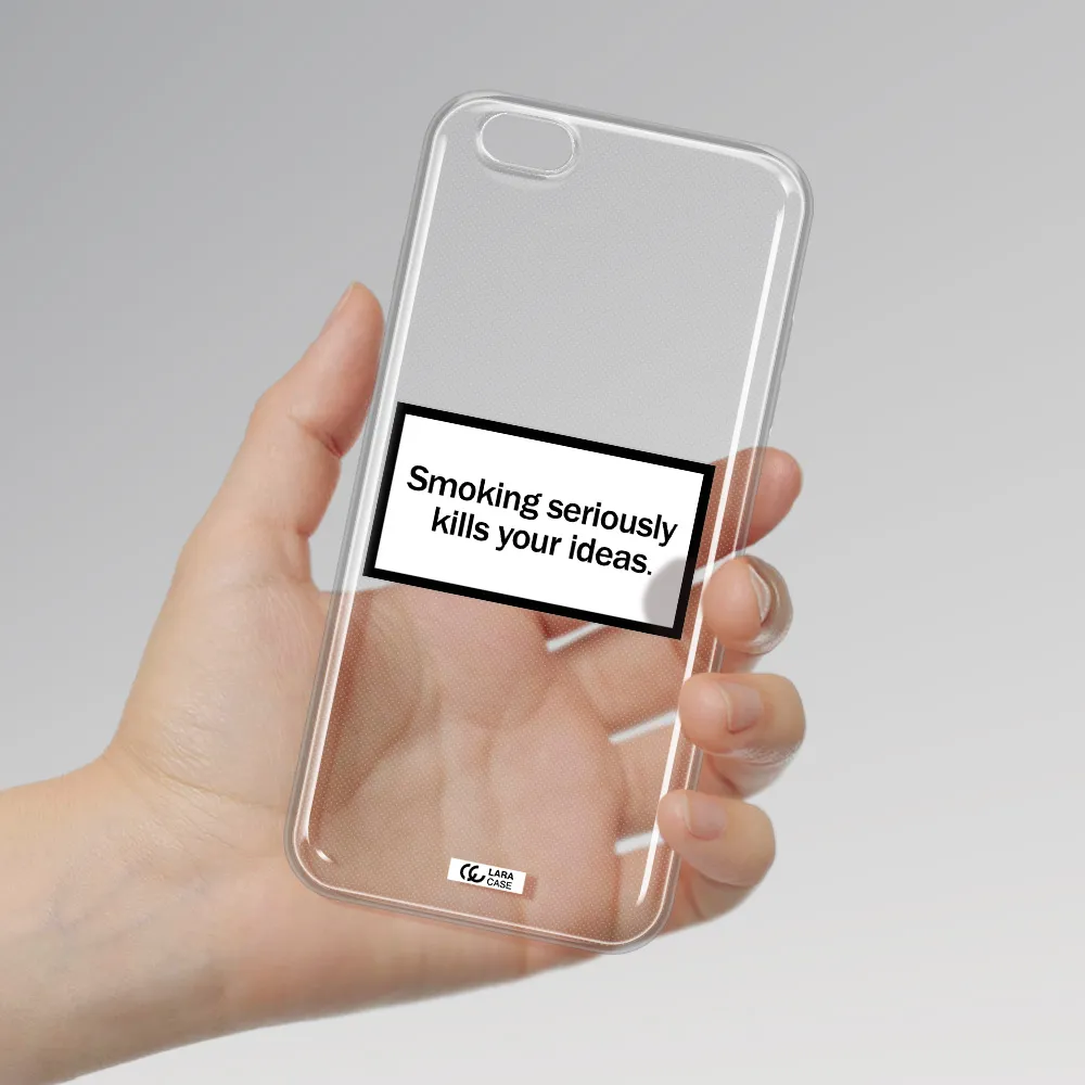 Cigarette Damage Apple iPhone 6 s plus Clear TPU Case