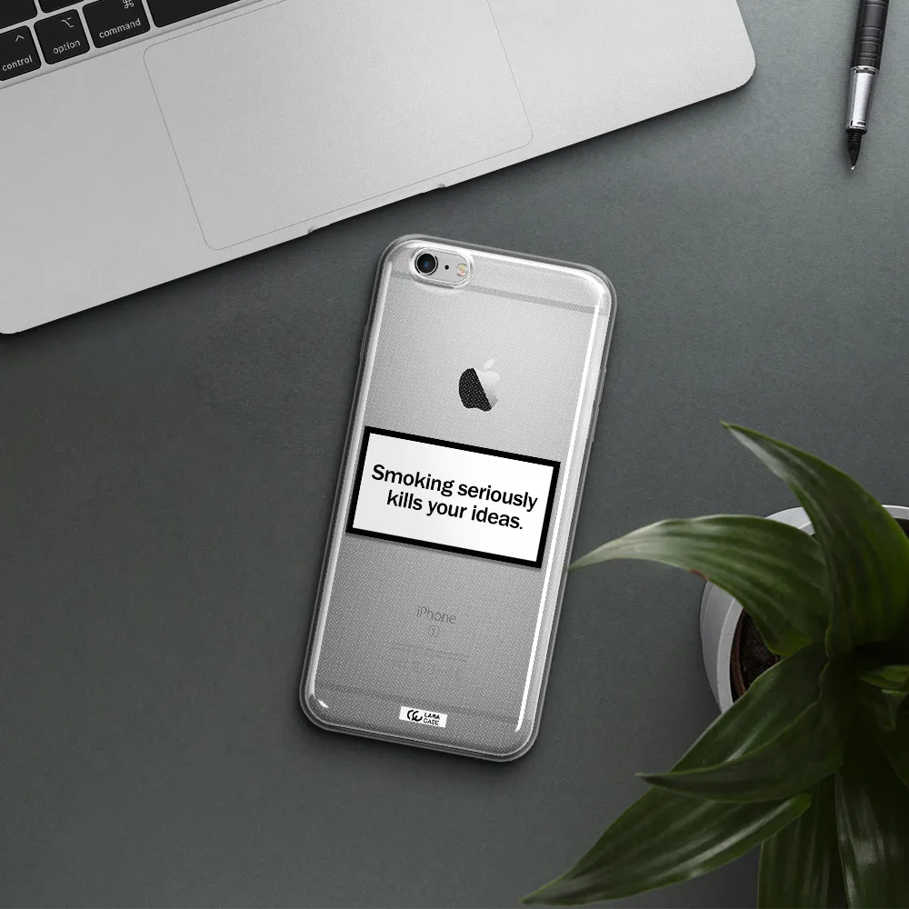 Cigarette Damage Apple iPhone 6 s plus Clear TPU Case