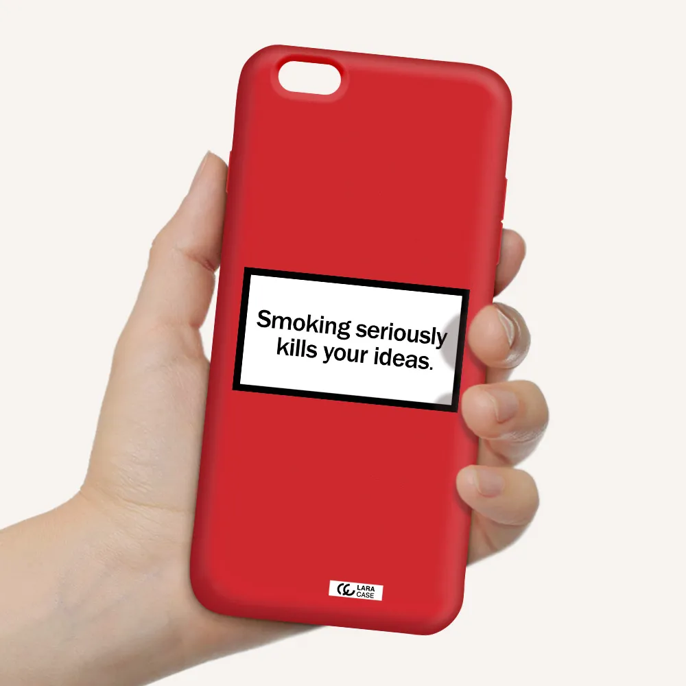Cigarette Damage Apple iPhone 6 s plus Silicone Imperial Red Case