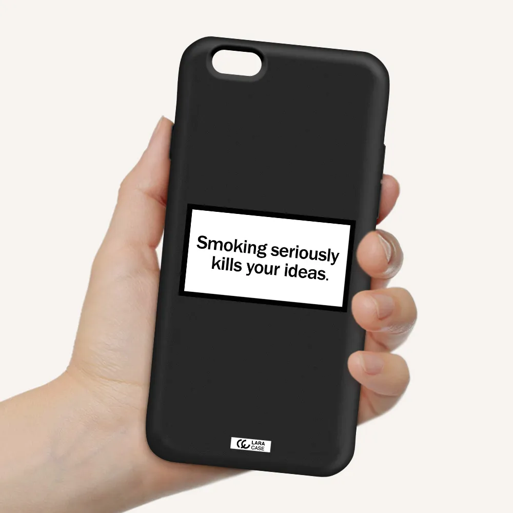 Cigarette Damage Apple iPhone 6 Silicone black Case
