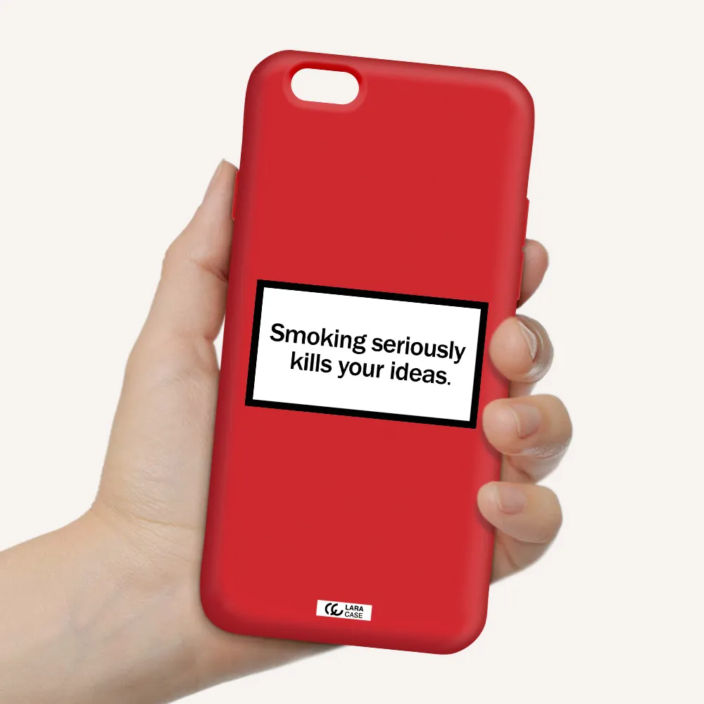 Cigarette Damage Apple iPhone 6 Silicone Imperial Red Case