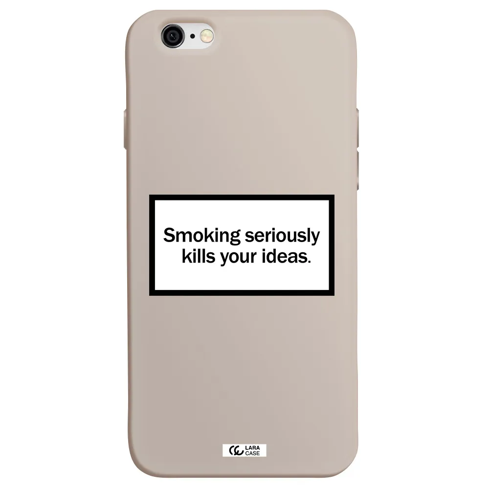 Cigarette Damage Apple iPhone 6 Silicone Stone Case