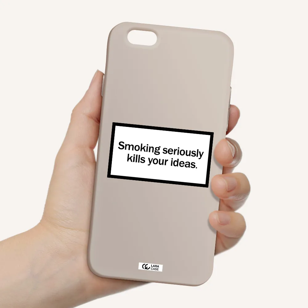 Cigarette Damage Apple iPhone 6 Silicone Stone Case