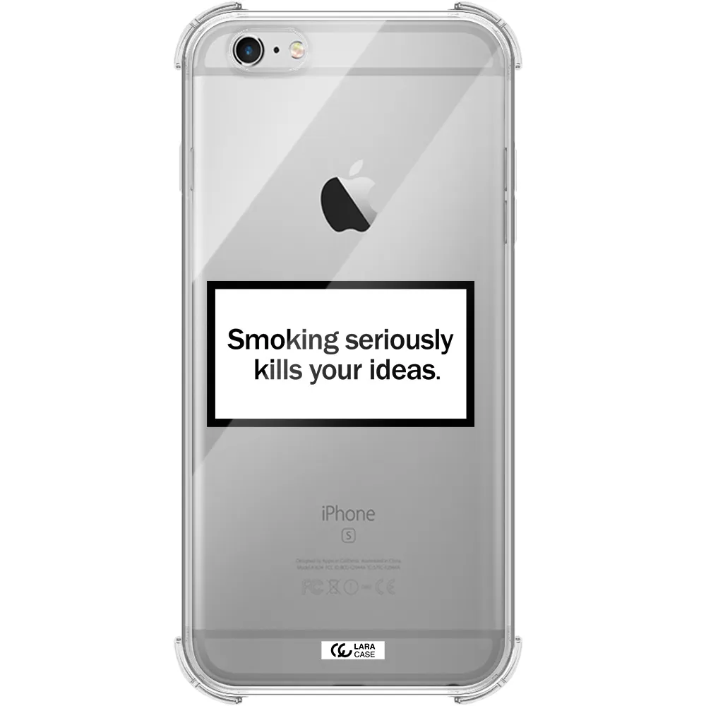 Cigarette Damage Apple iPhone 6S Clear PC Case