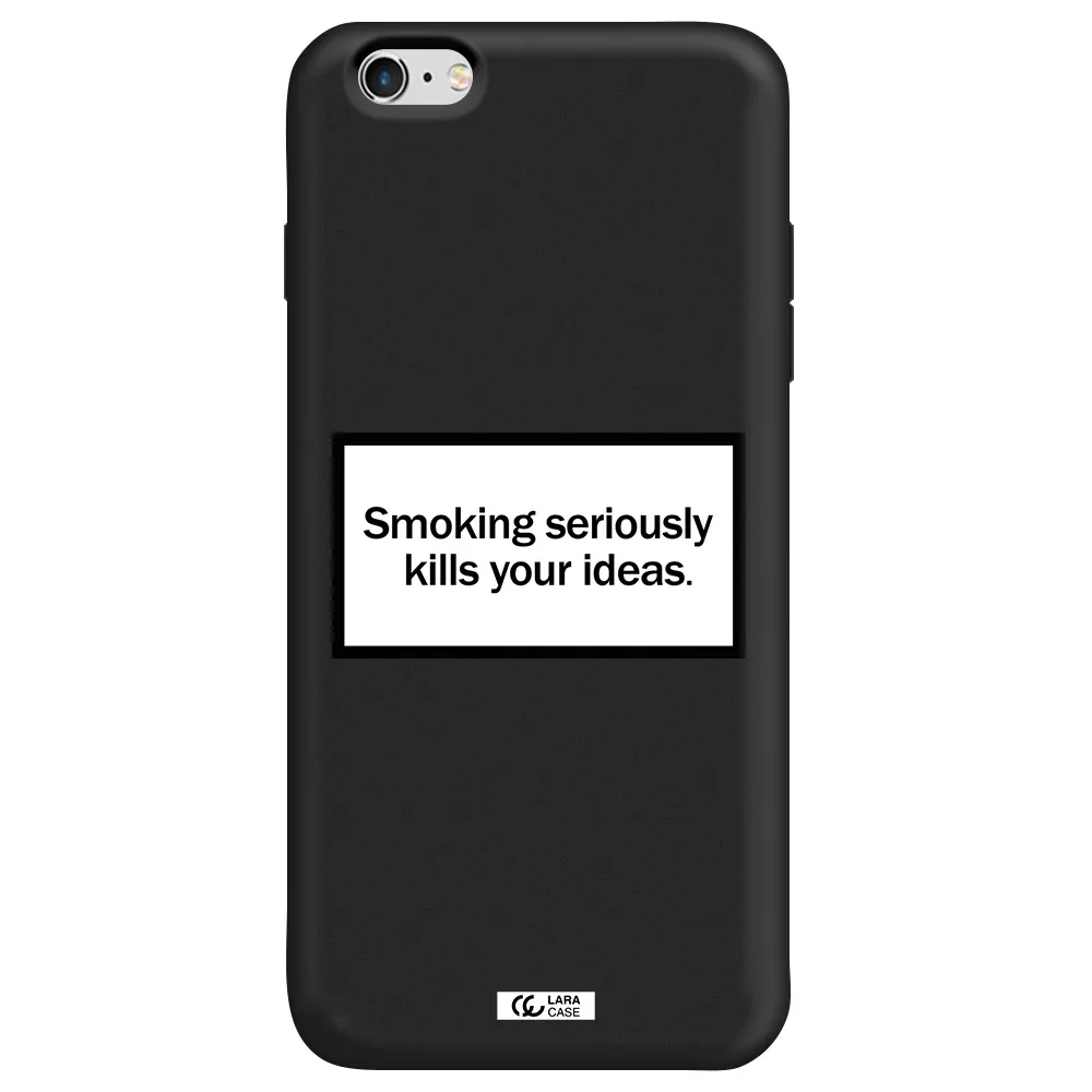 Cigarette Damage Apple iPhone 6S Silicone black Case