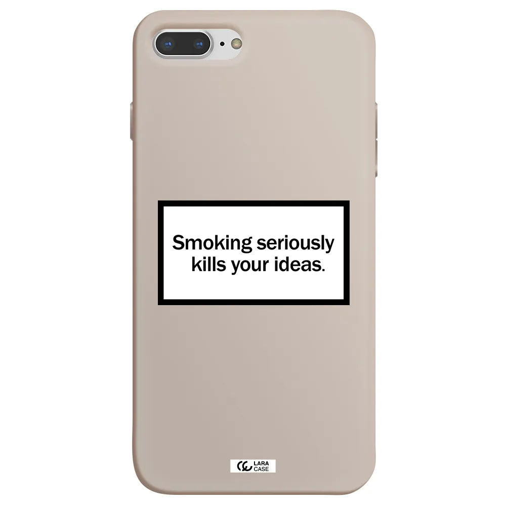 Cigarette Damage Apple iPhone 7 plus Silicone Stone Case