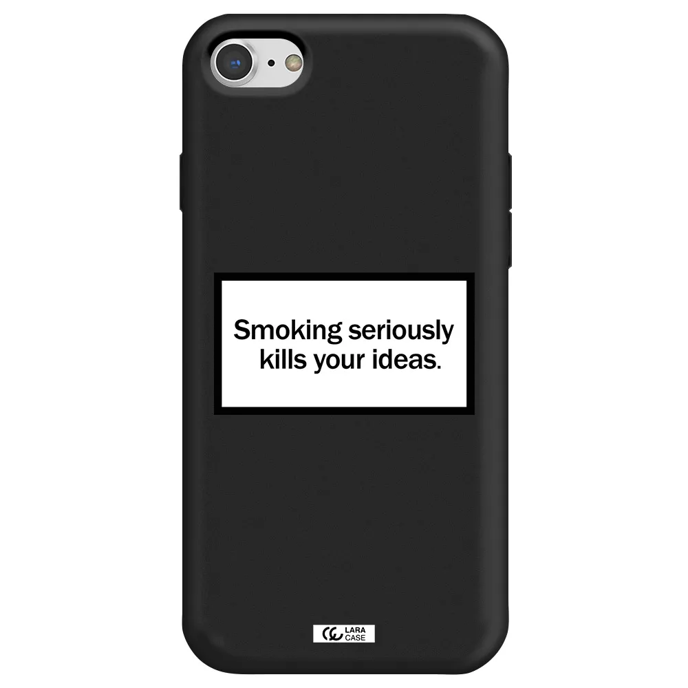 Cigarette Damage Apple iPhone 7 Silicone black Case
