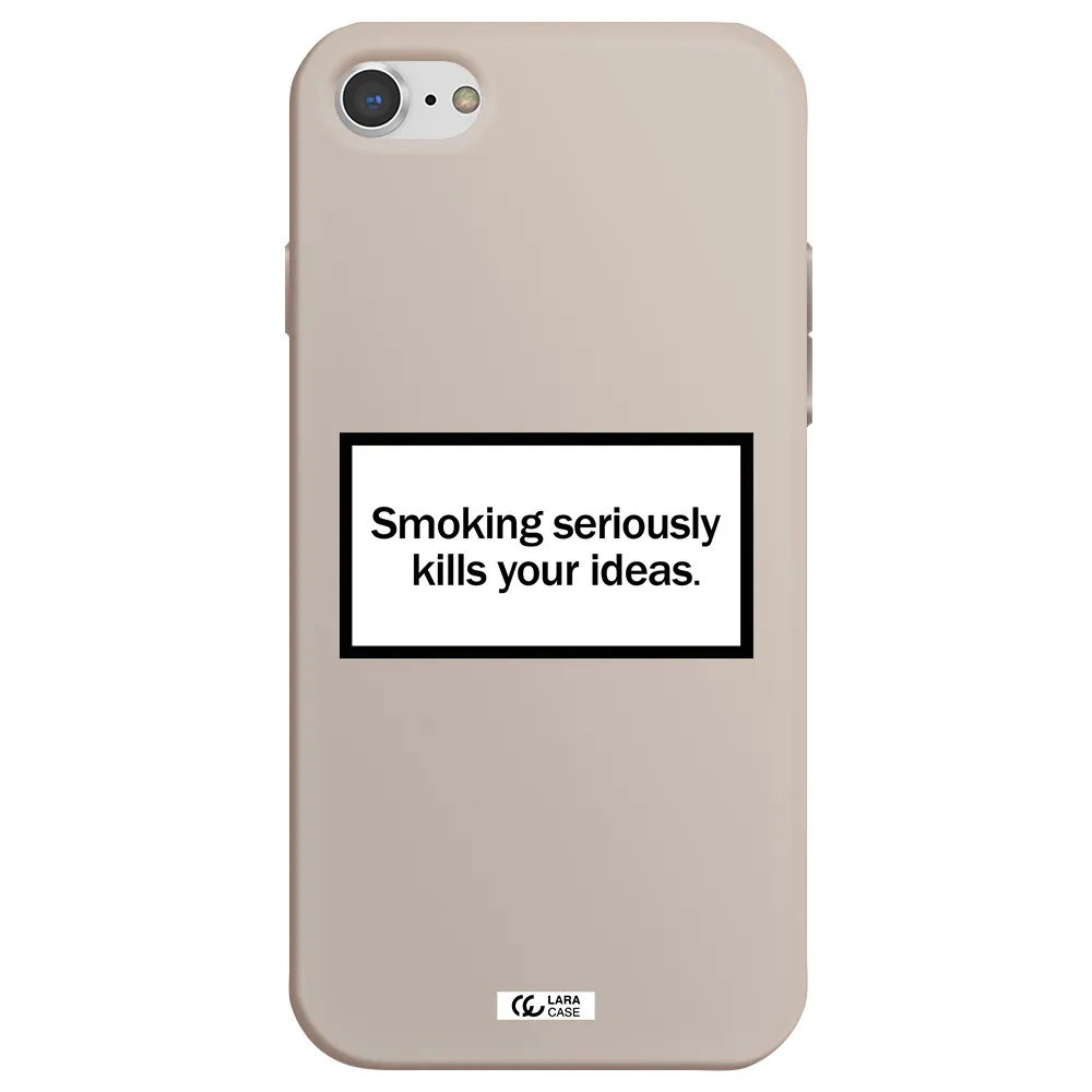 Cigarette Damage Apple iPhone 7 Silicone Stone Case