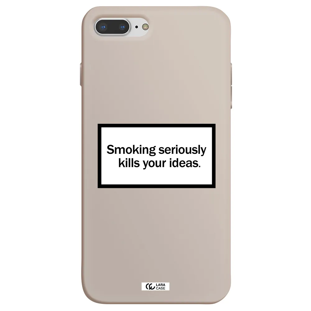 Cigarette Damage Apple iPhone 8 plus Silicone Stone Case