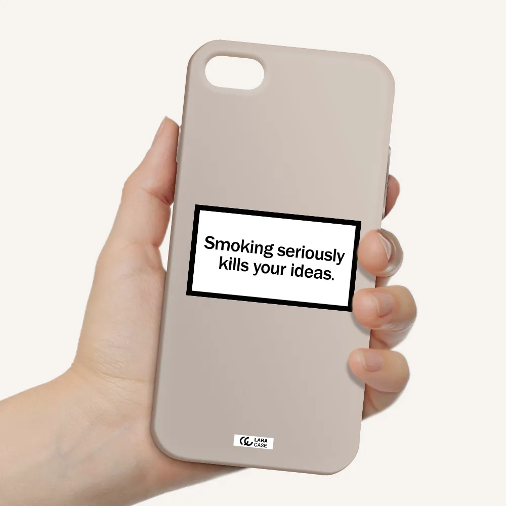 Cigarette Damage Apple iPhone 8 Silicone Stone Case