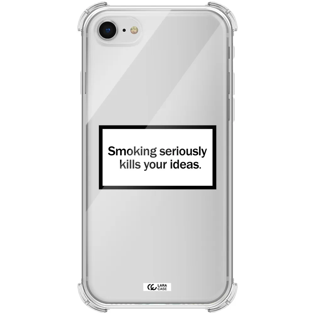 Cigarette Damage Apple iPhone se 2020 Clear PC Case