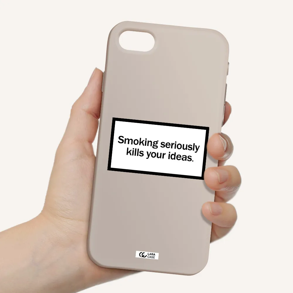 Cigarette Damage Apple iPhone se 2020 Silicone Stone Case