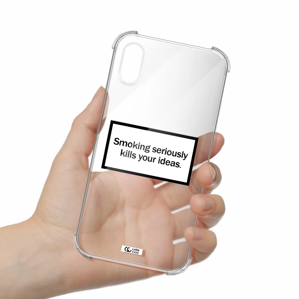 Cigarette Damage Apple iPhone X Clear PC Case