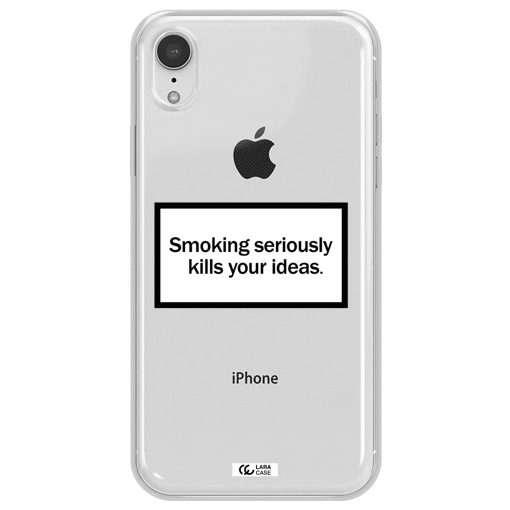 Cigarette Damage Apple iPhone XR Clear TPU Case