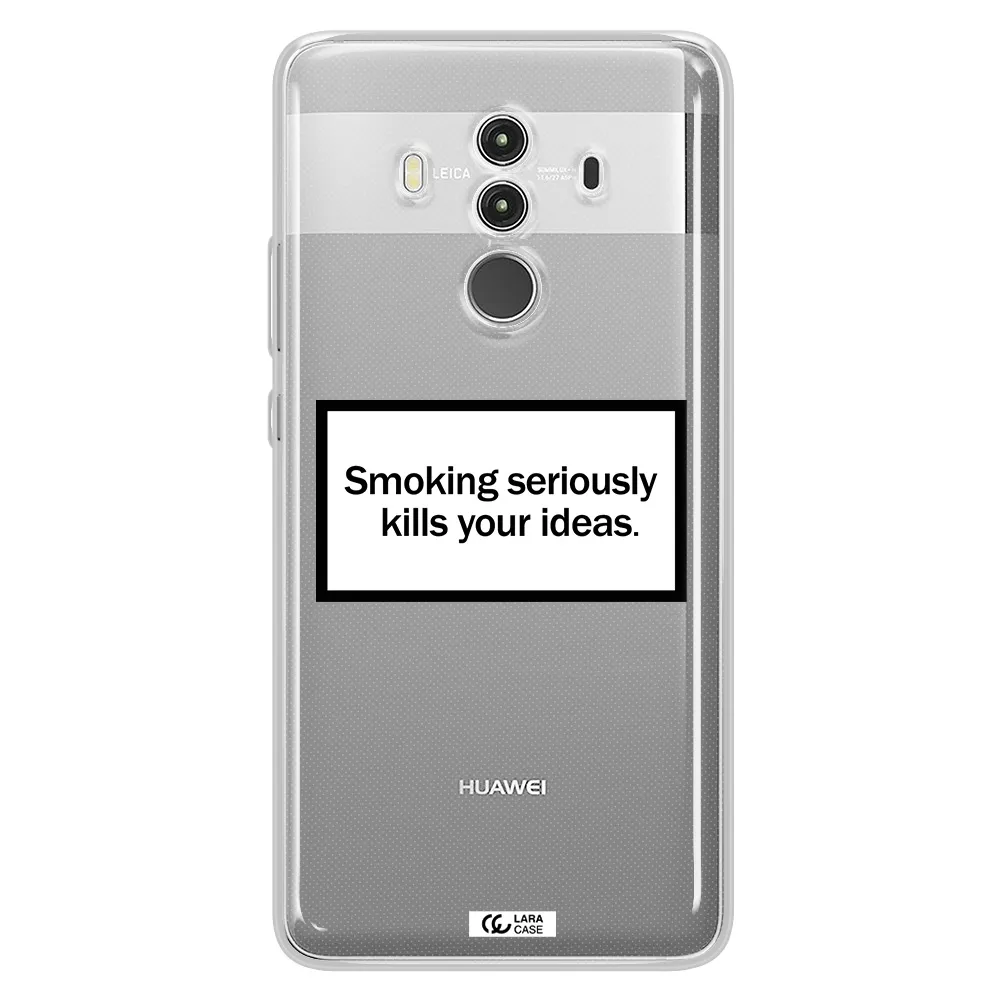 Cigarette Damage Huawei Mate 10 Clear TPU Case
