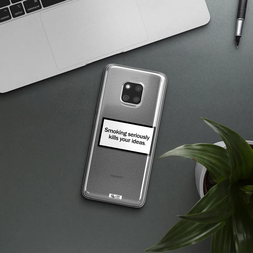 Cigarette Damage Huawei Mate 20 Pro Clear TPU Case