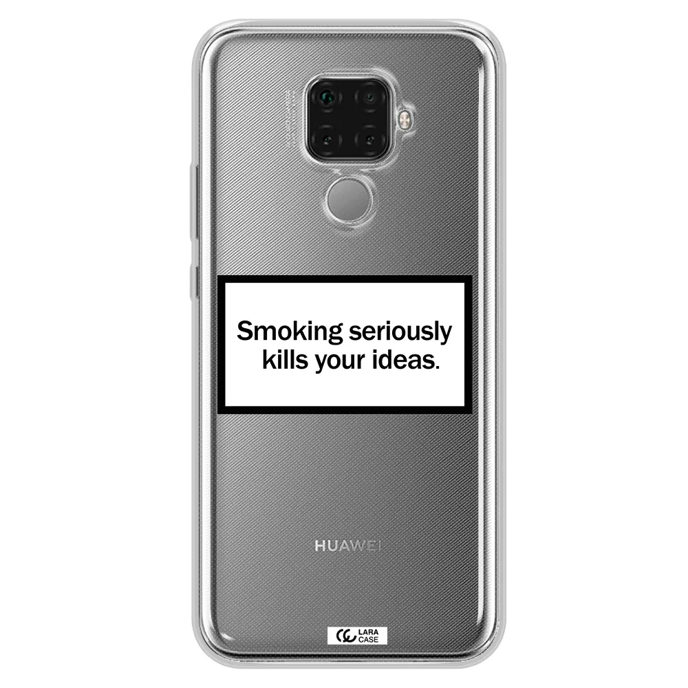Cigarette Damage Huawei Mate 30 Lite Clear TPU Case