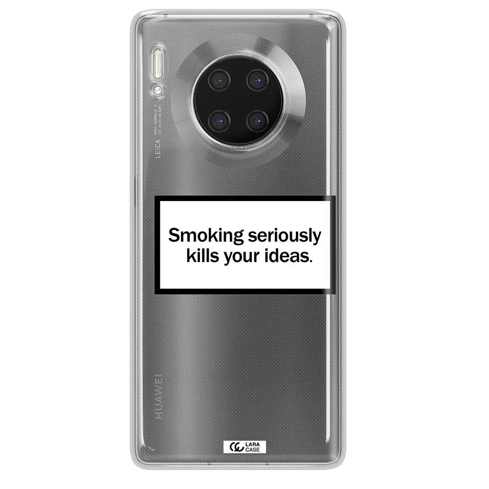 Cigarette Damage Huawei Mate 30 Pro Clear TPU Case