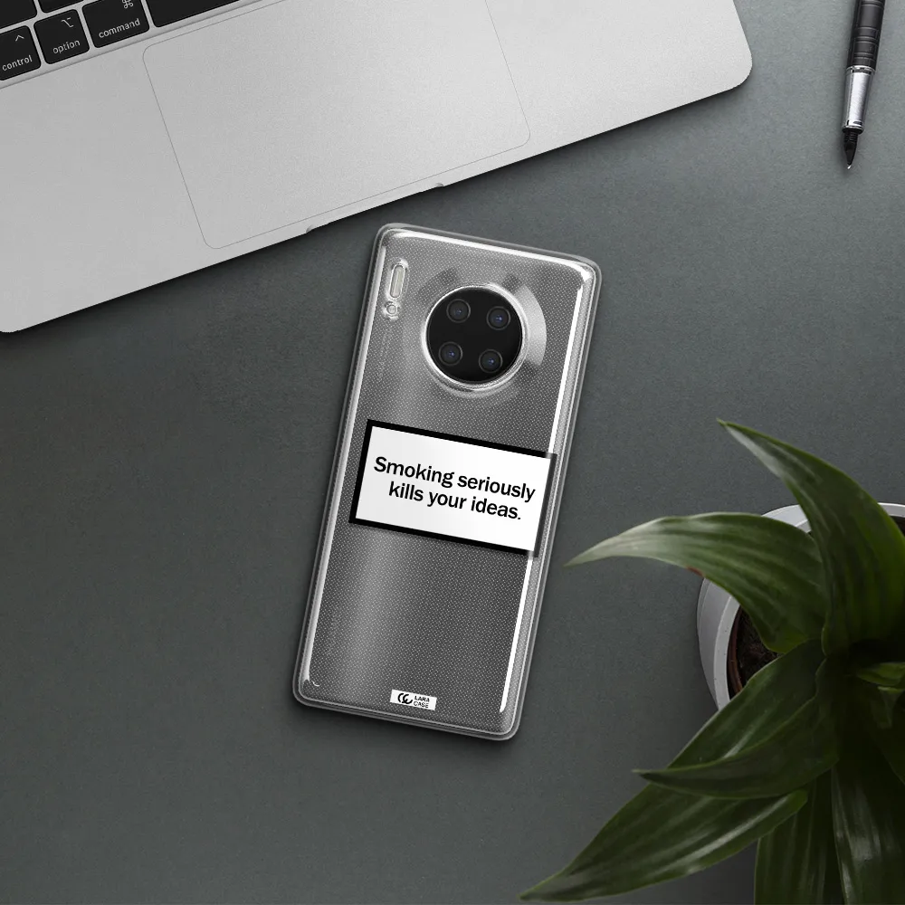 Cigarette Damage Huawei Mate 30 Pro Clear TPU Case