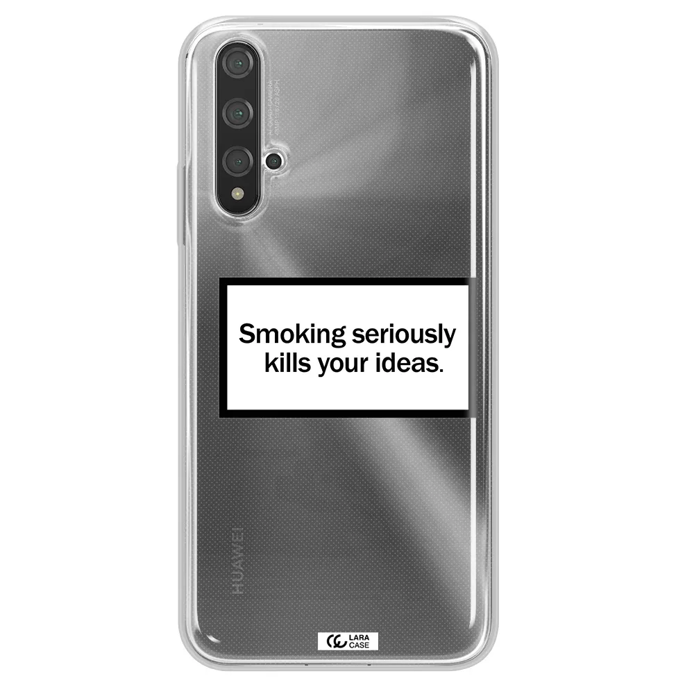 Cigarette Damage Huawei Nova 5t Clear TPU Case