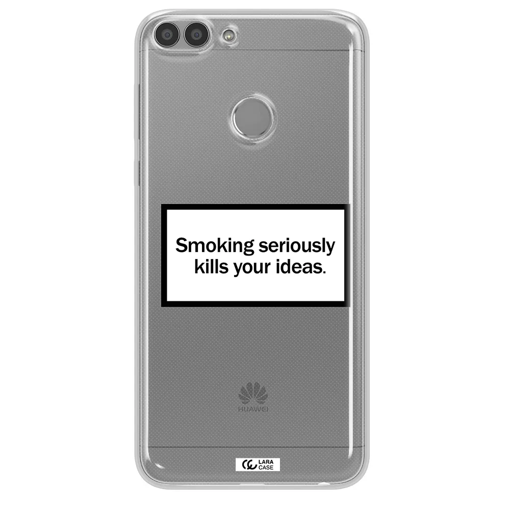 Cigarette Damage Huawei P Smart 2017 Clear TPU Case