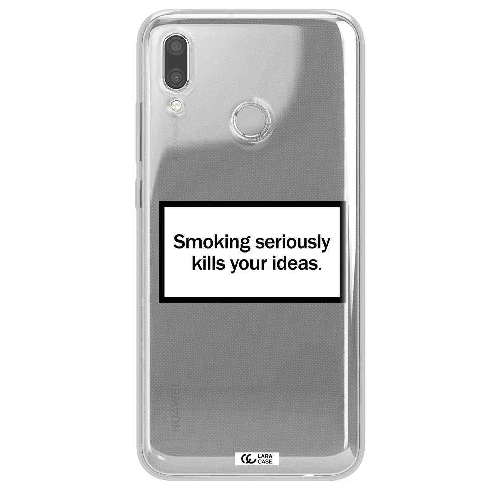 Cigarette Damage Huawei P Smart 2019 Clear TPU Case