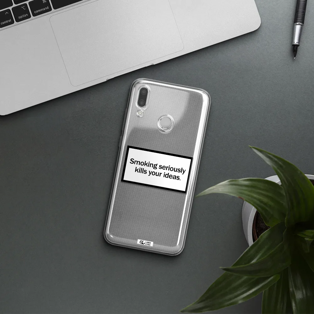Cigarette Damage Huawei P Smart 2019 Clear TPU Case