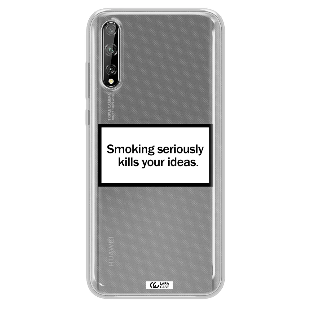 Cigarette Damage Huawei P Smart S Clear TPU Case