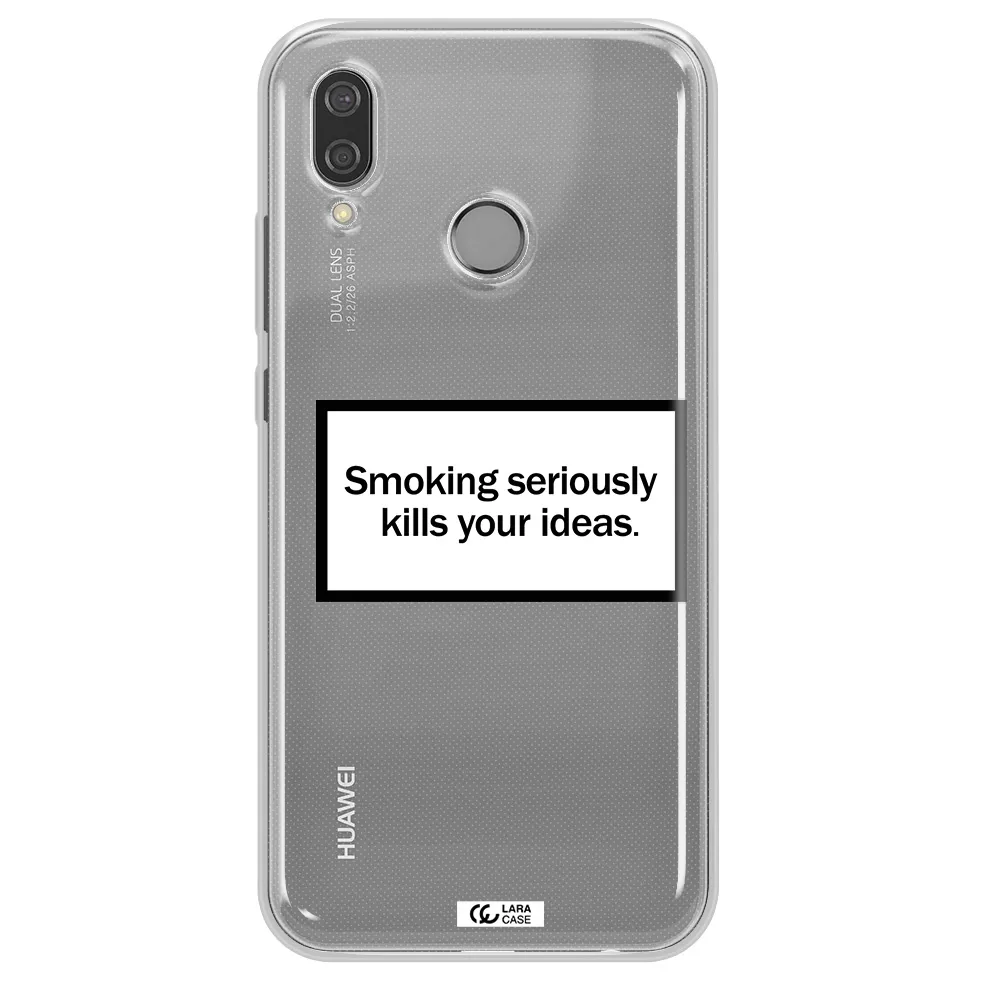 Cigarette Damage Huawei P20 Lite Clear TPU Case
