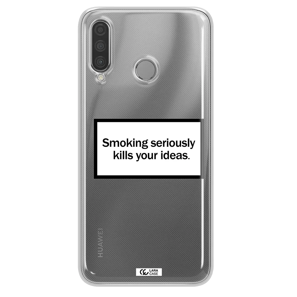 Cigarette Damage Huawei P30 Lite Clear TPU Case